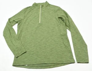 Lululemon Surge Warm Half Zip Top Herren Medium Grün Langarm Pullover Stretch - Bild 1 von 11