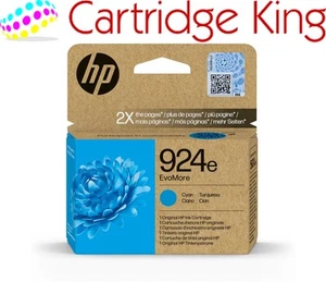 HP 924e EvoMore Cartouche d'encre cyan d'origine rendement page 800 (P/N 4K0U7NE) - Photo 1/6