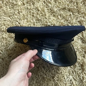 Ottime condizioni Cappello porta lettere US Mail blu navy taglia 7 1/2 Union Made Kant Krack - Foto 1 di 16