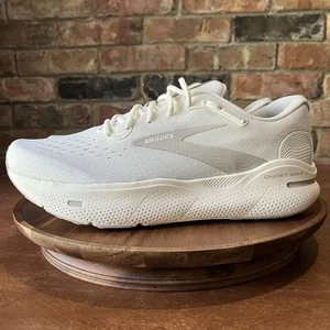 Brooks Ghost Max Uomo 13 Scarpe Corsa 1104061D174 Bianco Sneaker Palestra Passeggio - Foto 1 di 24