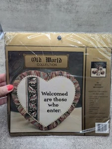 Vintage Old World Collection Cross Stitch Kit Heart Welcome, New in Package - Picture 1 of 4