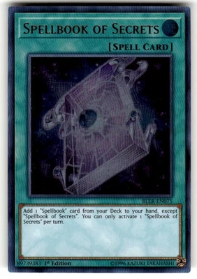 Spellbook of Secrets BLLR-EN075 Battles of Legend: NM Ultra Rare 1st Edition - Image 1 of 2