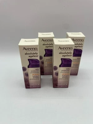EXPIRED 4x Aveeno Absolutely Ageless Daily Moisturizer Blackberry SPF 30 50ml - Image 1 of 4
