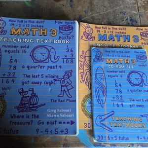 Teaching Textbooks Math 3 Set - CDs, Answer Booklet, Student Workbook / Text - Picture 1 of 7