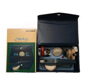 Vintage DYMO Mark VI (M-6) Labelmaker Tool 'N' Tape with 2 Font Wheels & Case  - Picture 1 of 8