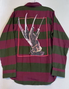 Freddy Krueger Claw Flannel Shirt A Nightmare on Elm Street Med Halloween Horror - Picture 1 of 7