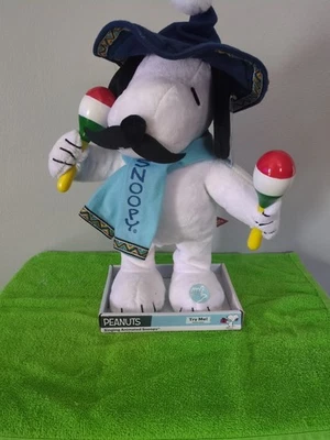 NEW Peanuts Animated Christmas Snoopy W/ Maracas Mariachi Feliz Navidad NWT - Image 1 of 4