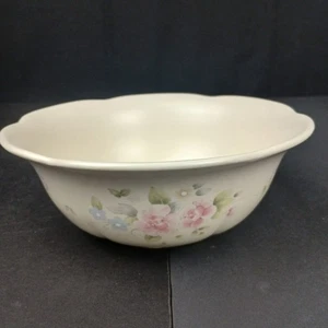 Pfaltzgraff Tea Rose Grande Servir Fiesta Tazón Mezcla 9.5" EE. UU. USADO EN EXCELENTE ESTADO - Imagen 1 de 12