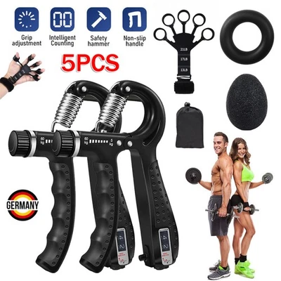 Verstellbarer Hand Grip Trainer Handgelenk Verstärker Unterarm Krafttrainer 60kg - Bild 1 von 4