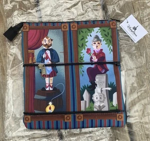 Disney Parks Haunted Mansion "Stretching Portraits" pochette/borsa trucco con cerniera nuova con etichetta - Foto 1 di 5