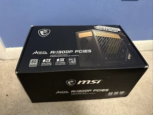 MSI MEG Ai1300 1300W PCIE5 ATX 3.0 80 Plus Platinum PC Netzteil - Bild 1 von 3