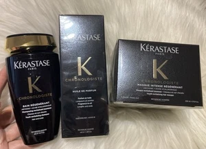 New Authentic Kerastase Chronologiste Hair Routine 3 Step Hair Oil&Mask &shampoo - Picture 1 of 1