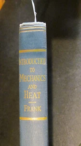 *Einführung in Mechanik und Wärme von Nathaniel H Frank - 1939 NB148 - Bild 1 von 3