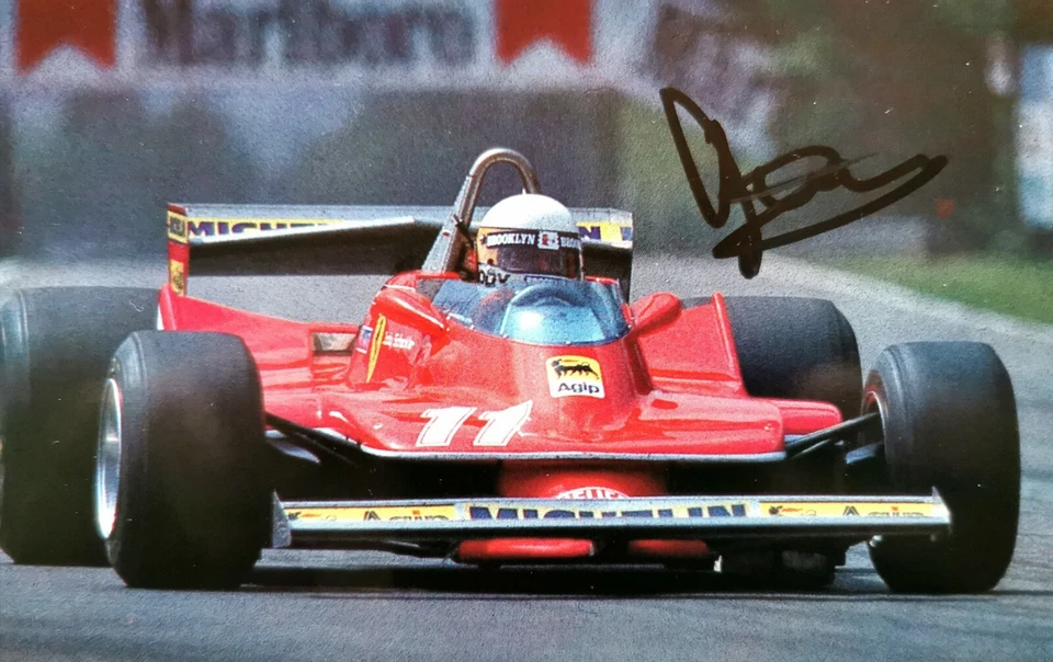 Formula 1 Jody Scheckter World Champion signed Ferrari official postcard  - Image 1 of 1