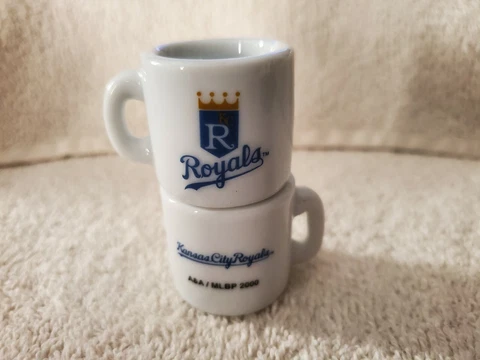 New Kansas City Royal Mini Mug Logo Retro MLB Baseball Double-sided Ceramic Cup Cover