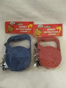 Pair Of 9 Ft "Doggy Retractable Leashes", NWT, For Small Dogs, Up To 20 Lbs - Picture 1 of 5