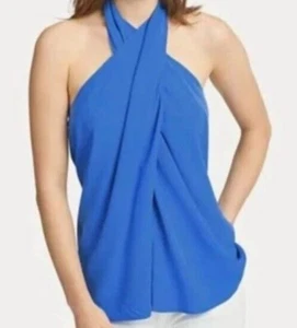 Polo Ralph Lauren Damen 2 Twist Front Neckholder Top Neu mit Etikett $ 198 - Bild 1 von 5