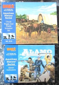 Lot (2) IMEX American History Series 1/72 Scale Toy Soldiers ALAMO & CHUCK WAGON - Picture 1 of 4