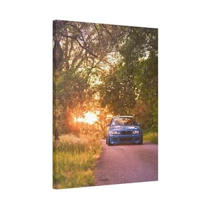 BMW Inspired E46 M3 High Resolution Museum Quality Vertical Car Canvas Print 003 - Picture 1 of 10