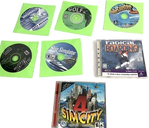  Vintage Simulator PC GAME LOT - 7 GAMES,ROLLER COASTER SHIP SIM FLEET COMM - Picture 1 of 5