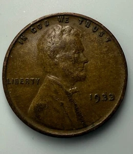 1933 Lincoln Wheat Cent Woody Wood Grain Improper Alloy Mix Error Coin - Picture 1 of 2