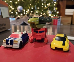 RED ALERT JETFIRE BUMBLEBEE OPTIMUS PRIME Burger King 2005 Transformers LOT 4 - Picture 1 of 23