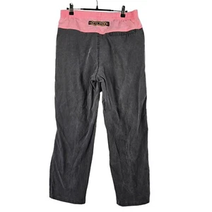 Vintage 80s 90s Ocean Pacific Pants Size M Grey Pink Zip Cotton Faded Distressed - Picture 1 of 8
