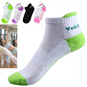 Calzino da esercizio antiscivolo premium per palati yoga barra balletto barra cotone caviglia - Foto 1 di 17