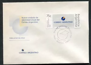 ARGENTINA 1994, POSTAL SERVICE NEW EMBLEM, Scott 1809 on F.D.C. - Picture 1 of 1