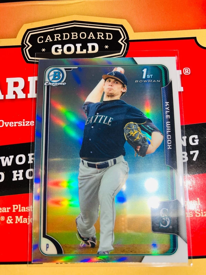 Kyle Wilcox RC 2015 Bowman Chrome Refractor #72 - V412 Mariners - 1st Bowman - Image 1 of 2