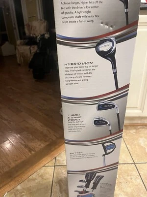 LH  Top Flite Jr Golf Club Set  D,Hy, 7 ,W, Putter,    With Bag for kids.5-8 - Image 1 of 4