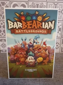 Rompecabezas de dados BarBearian Battlegrounds trabajador juego de colocación oso guerrero - Imagen 1 de 2