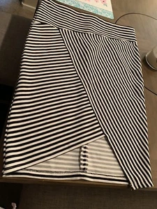 Stretch-Knit Pencil Skirt Women's High Waisted Below Knee Midi Fitted - Picture 1 of 3