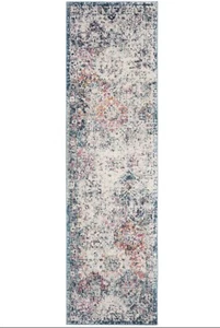 SAFAVIEH Madison Collection MAD611N Teal Blue / Grey Rug - Picture 1 of 3