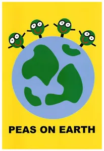 Peas on Earth t-shirt100% cotton - Bild 1 von 2