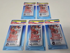 (5) Lotto Blister Esclusivo 2022 Topps Serie 1 Meijer Con Paralleli Viola - Foto 1 di 4