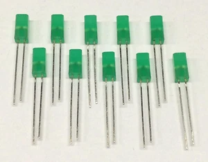 5 Stück LED Quadratisch 5 x 5 mm Grün Kingbright (M6410) - Picture 1 of 6