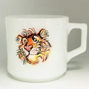 Vintage Fire King Tiger Mug Esso Exxon Advertising Coffee Cup USA - Picture 1 of 3