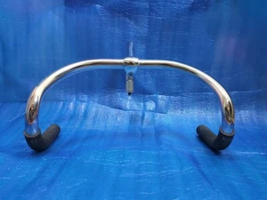 Nitto B123 Steel 380mm NJS Handlebar ++ Nitto Jaguar 105mm Steel Stem ++ Grips - Picture 1 of 8