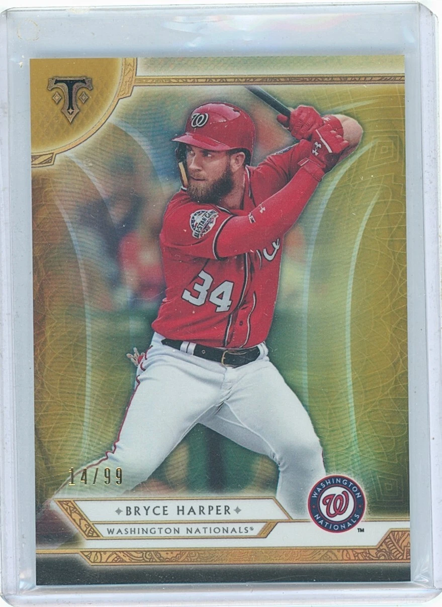 2018 Topps Triple Threads Bryce Harper Gold SSP #'d /99 Washington Nationals