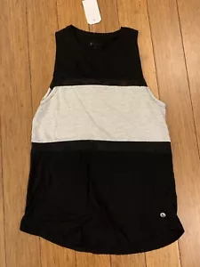 Cotton On Black and Grey Mesh Panel Tank Size XS - Picture 1 of 3