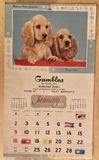 Vintage 1955 Advertising/Promotional Gambles Calendar
