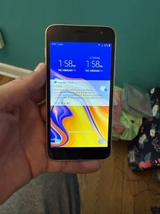 AT&T Samsung Galaxy J2 J260A 4G LTE Gold Smart Phone * 16gb , Good Condition - Picture 1 of 5