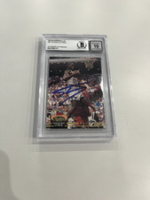 1992 STADIUM CLUB 247 SHAQUILLE O'NEAL ROOKIE CARD HAND SIGNED BGS 10