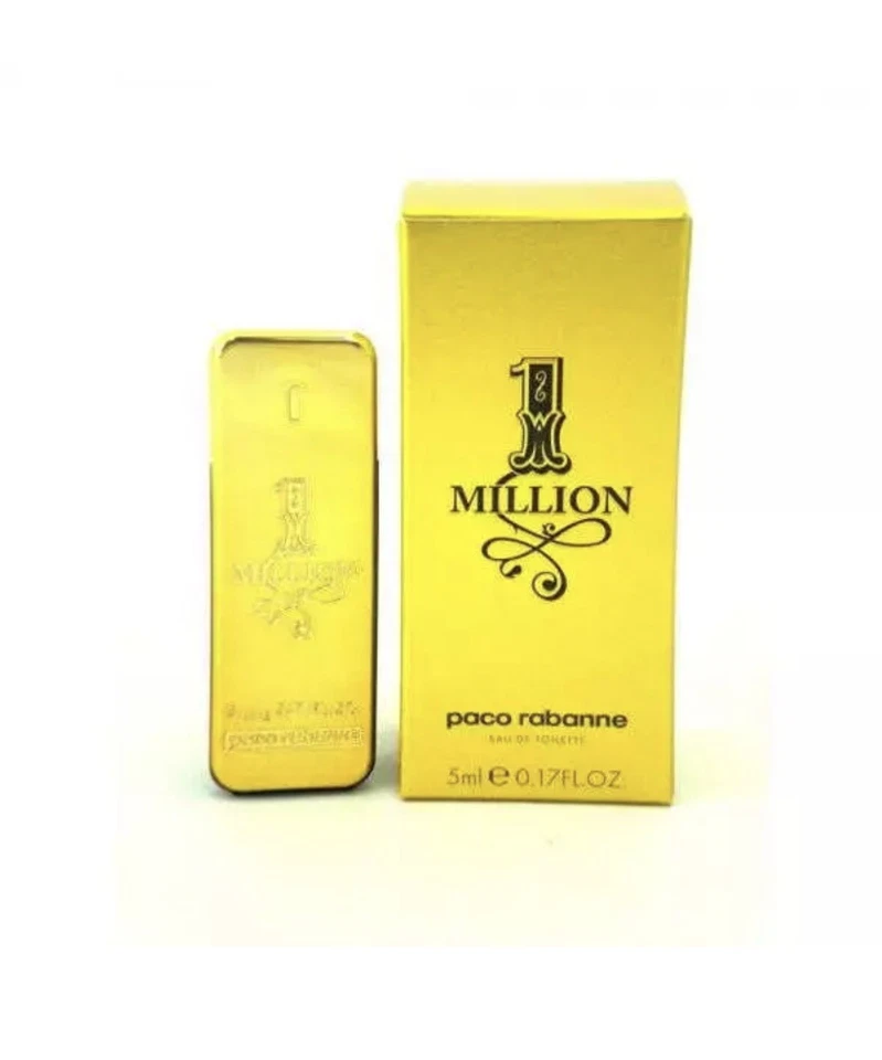 Paco Rabanne 1 ONE MILLION Eau De Toilette Hombres 0.17 OZ / 5 Ml Splash Mini Foto 1 de 1