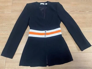 Blazer azul marino ajustada cierre de botón Sass & Bide talla 36 S - Imagen 1 de 19