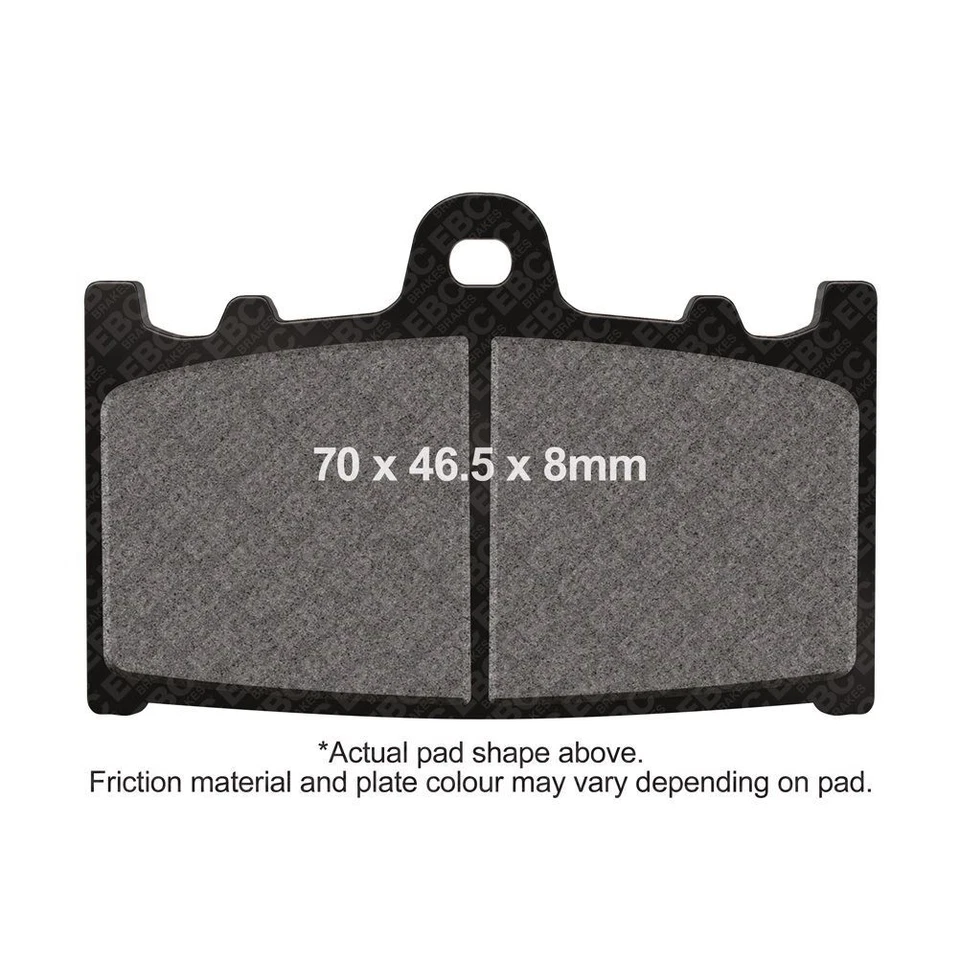 Pastilla de freno de calle sinterizada doble H EBC delantera derecha para Suzuki GSXR 750 K 2000-03 Foto 1 de 1