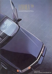 1989 Lincoln Continental Brochure - Mint! - Picture 1 of 1