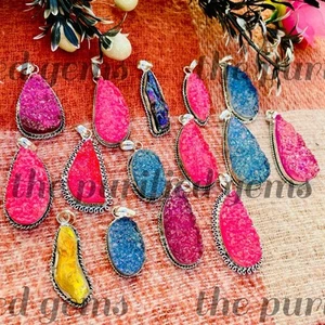 Ciondolo druso hippie multi gemme naturali, lotto pendenti boho etnici, presente per lei ~ - Foto 1 di 6