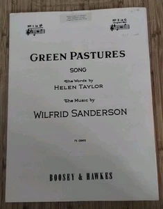 Green Pastures Sheet Music High Voice Wilfrid Sanderson Helen Taylor Sacred 1931 - Picture 1 of 3